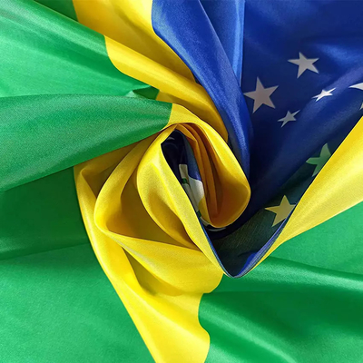 bandiere 100% di paesi su ordinazione del poliestere della bandiera di paese di 3X5ft Brasile