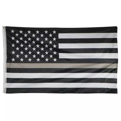 Digital che stampa la bandiera americana 3x5 Ft Red Green giallo blu sottile Gray Line Flags del poliestere